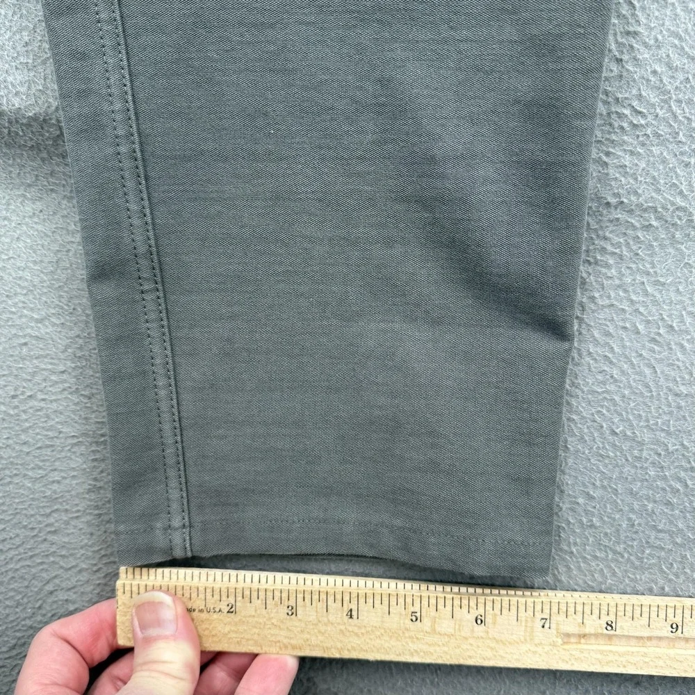Cuts Pants Mens 34x32 (Fits 34/30) Gray Slim Fit Stretch Chino Golf Office.